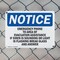 Signmission Emergency Phone To Area Of Evacuation Assistance, 14 in W x Rectangle, Plastic OS-2PACK-NS-P-1014-L-11874 - alternate 5